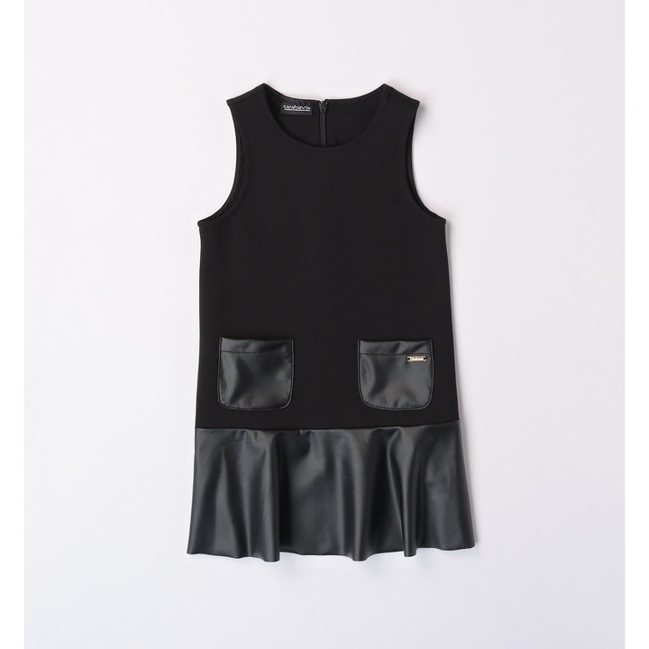 Ujjatlan lany ruha, fekete, Fekete