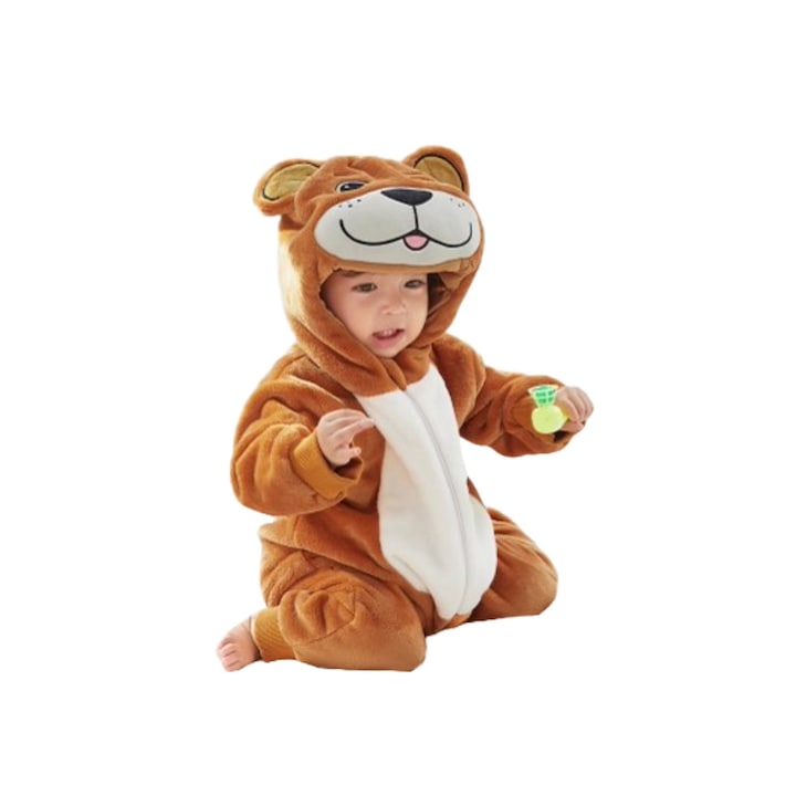 Kigurumi gyerek pizsama WildFashion, 228424, Polár, 90 CM, Barna