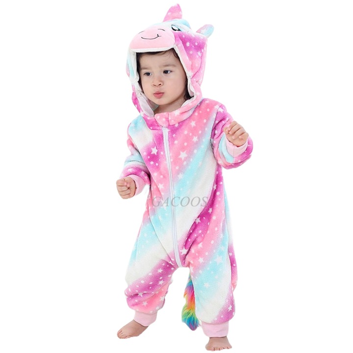 Kigurumi gyerek pizsama WildFashion, 218547, Polár, 90 CM, Többszínű