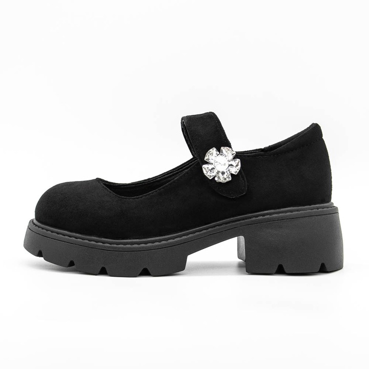 Pantofi Casual Dama 3WL192 01 Black Mei, Negru