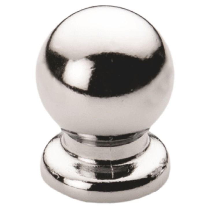 Kilincs fém bútorokhoz, kerek, OZS-2050, 19 mm, króm