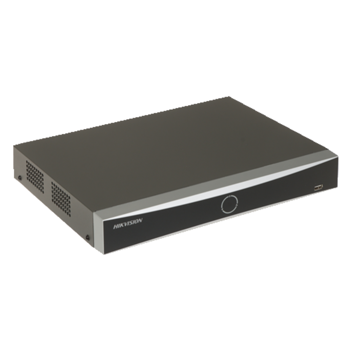 NVR AcuSense 4 канала, 12MP, 4 PoE порта, 1U, Hikvision DS-7604NXI-K1-4P