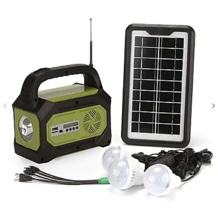Kit solar camping GD-8073 Radio FM USB lanterne powerbank 3 becuri led