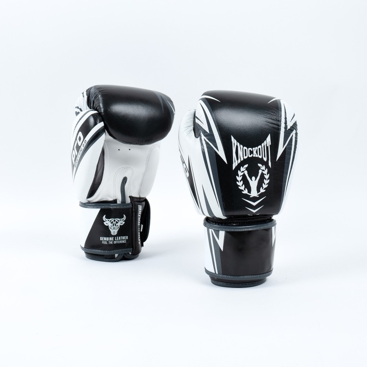 Bokszkesztyűk Knockout Pro Sparring 2.0 10OZ / fekete/fehér