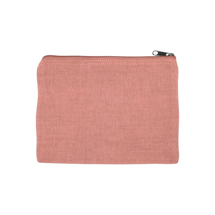 Portfard din panza de iuta, 22x16 cm KI0723, Dusty Pink