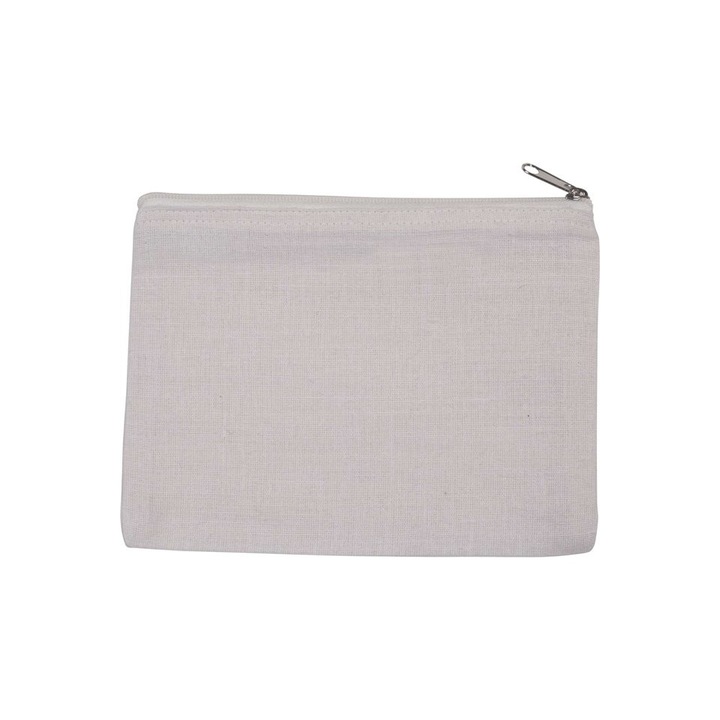 Portfard din panza de iuta, 22x16 cm KI0723, Vanilla White