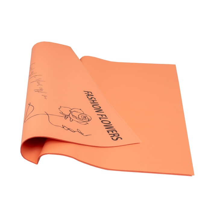 Целофаново фолио, 20/компл. моден модел, оранжев и черен цвят, 58x58 см, BSP / SL027_Оранжев