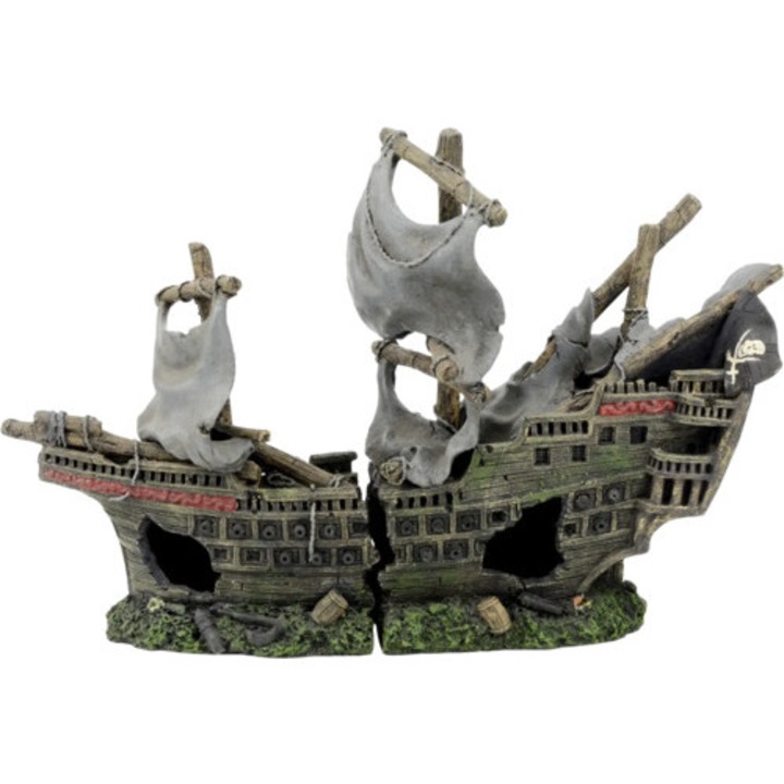 Decoratiune Acvariu Corabie Vele