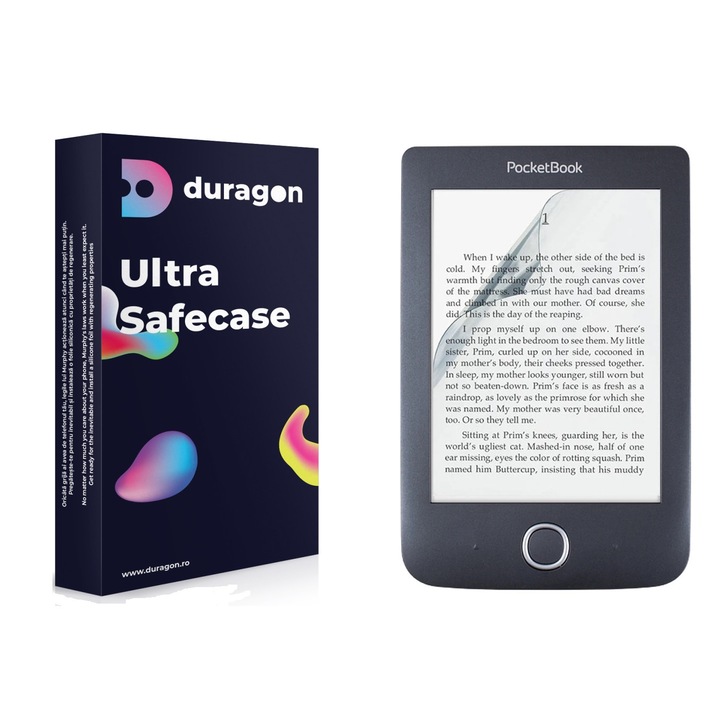 Защитно фолио Duragon, за PocketBook 614, Екран 7", Силкон, Матов външен вид