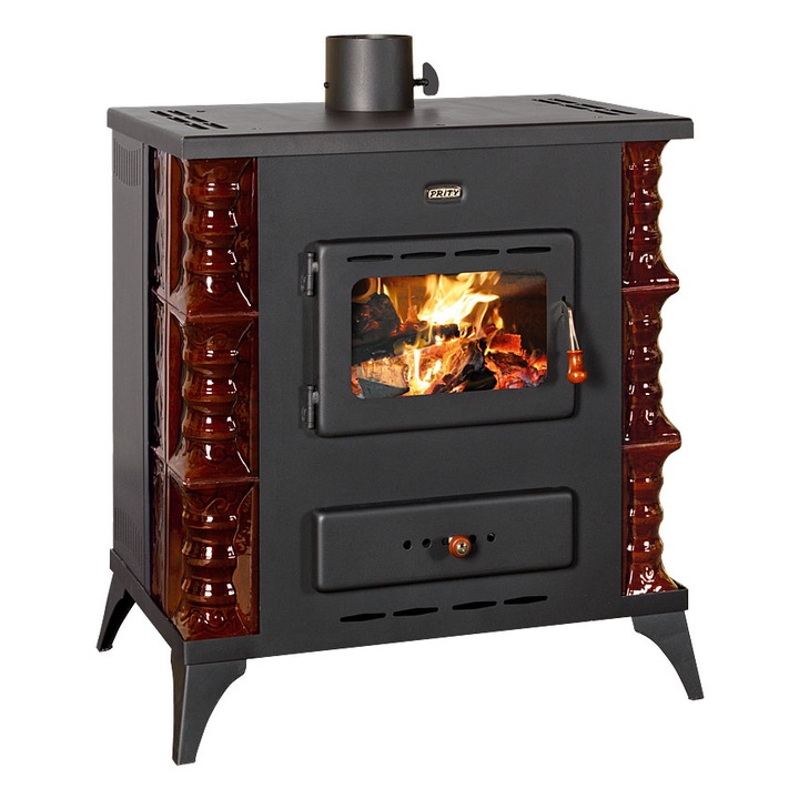 Soba metalica de gatit, Prity, K RK, 125 kg, 82 cm x 73 cm x 48 cm Maro