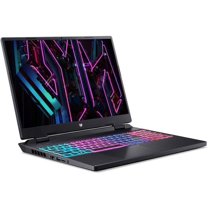 Laptop Acer Predator Helios Neo 16 PHN16-72, 16 inch 2560 x 1600, Intel Core i9-14900HX 24 C / 32 T, 2.2 GHz - 5.8 GHz, 36 MB cache, 32 GB DDR5, 1 TB SSD, Nvidia GeForce RTX 4070, Free DOS