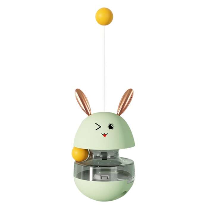 Interaktív játék macskáknak, BOMSTOM, USB, ABS, 16,5 x 9 cm, zöld