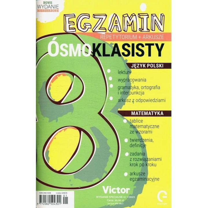 Egzamin osmoklasisty. Repetytorium+arkusze, Cogito, 2023