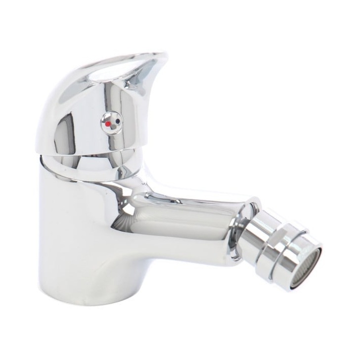 Baterie baie pentru bideu Ferro Rosa BRR6, cu ventil, monocomanda, finisaj cromat