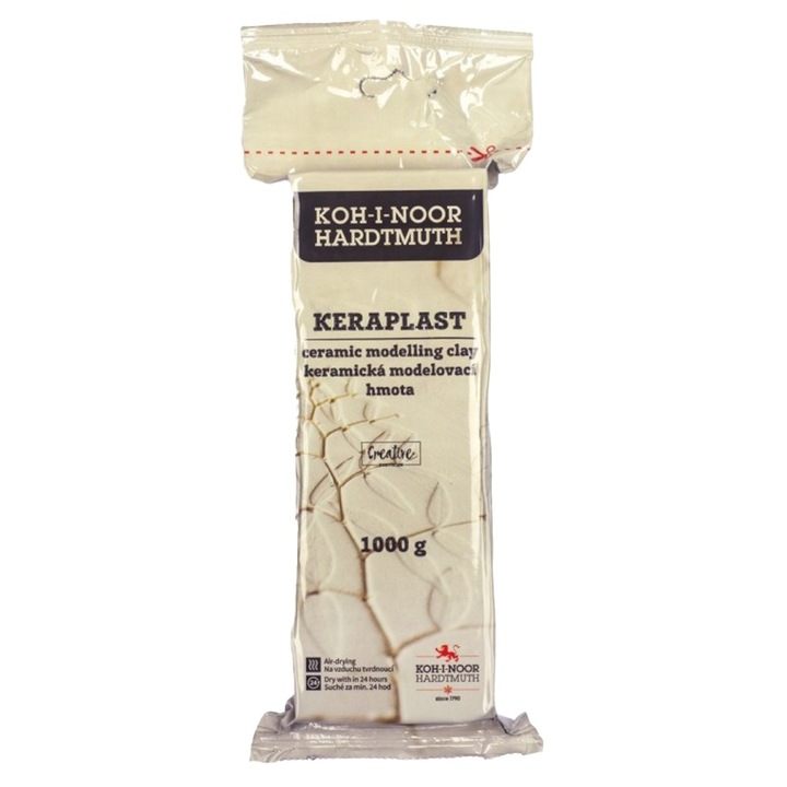 Set 2 x Plastilina de Modelaj, Alba, 1 Kg