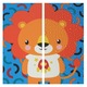 Covoras Puzzle FizioTab® din spuma EVA, 9 piese, Model Animale, 86x86 cm