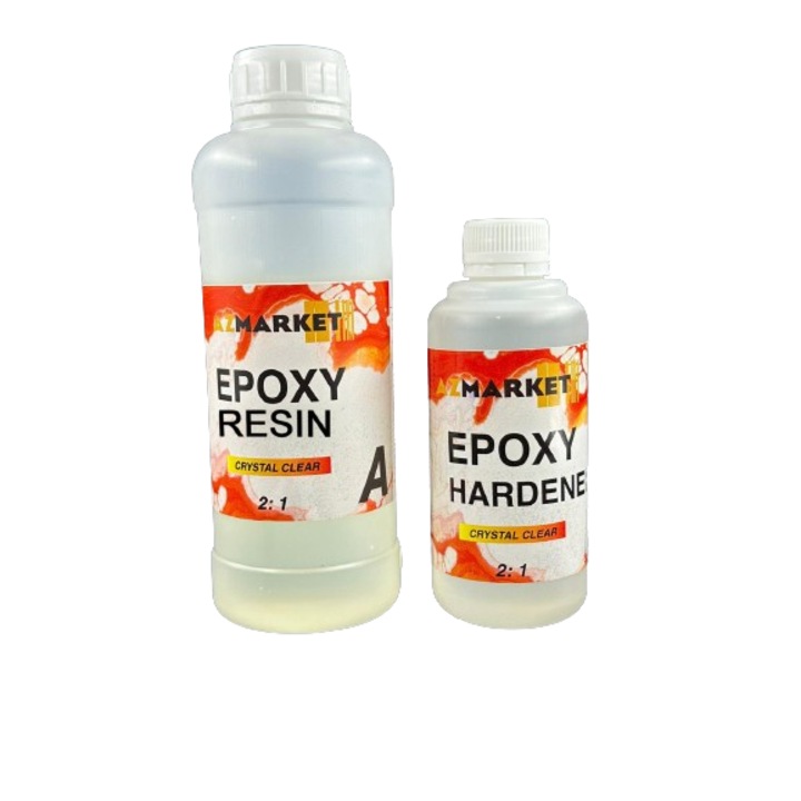 EPOXY gyanta, 100% átlátszó, AZMarkeT, 750g, színezhető