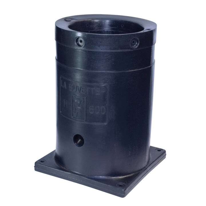 Itató állvány, La Buvette, polietilén, 600 mm, fekete