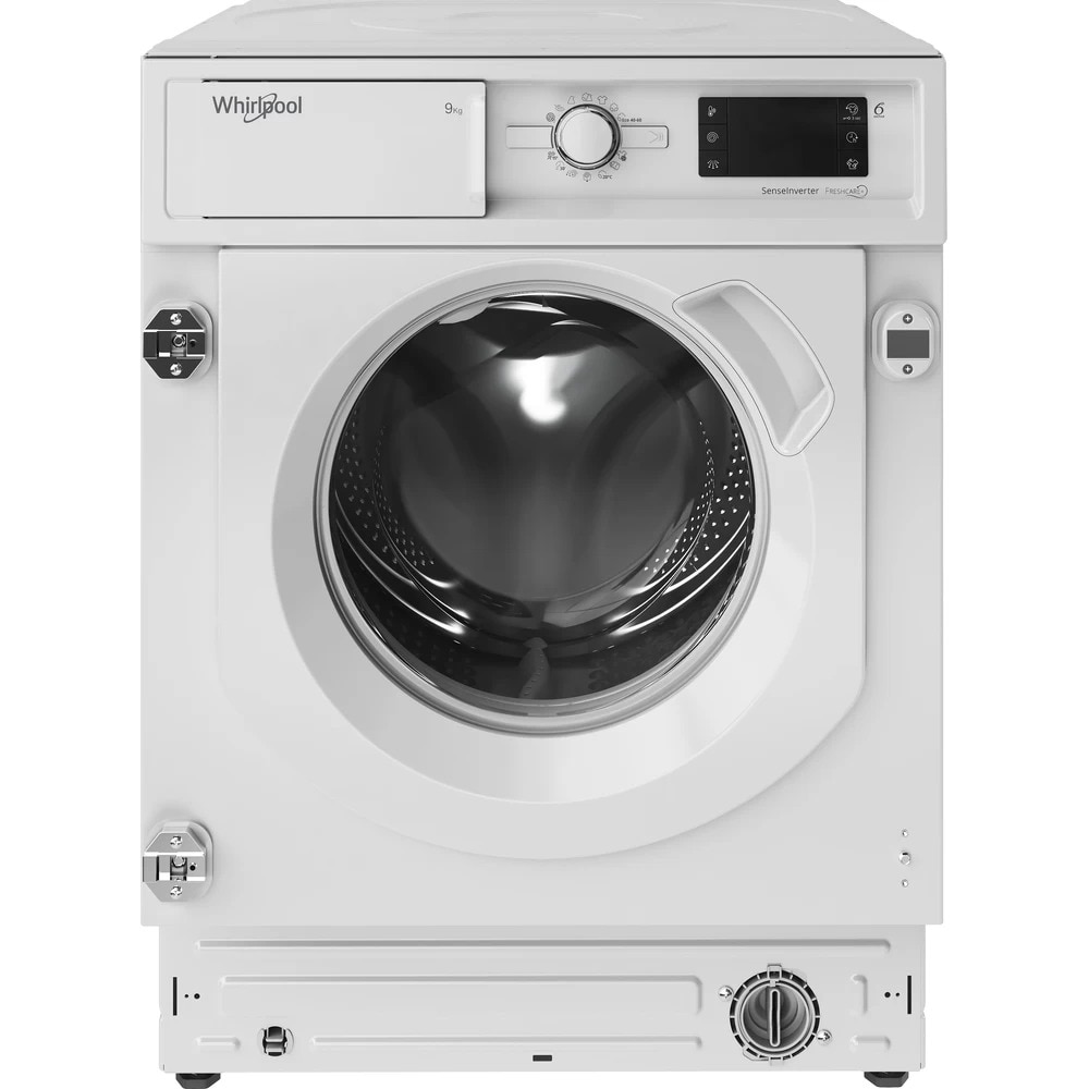 Masina de spalat rufe incorporabila Whirlpool BI WMWG 91485 EU, Al 6-lea Simt, FreshCare+, Motor inverter, 9 Kg, 1400 rpm, Clasa B, Alba