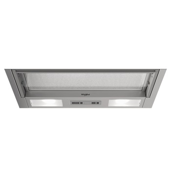Hota Whirlpool WSK 64 FLS X, Inox, hota extrabila, clasa energetica C, iluminare LED, filtre de grasime lavabile, 3 nivele