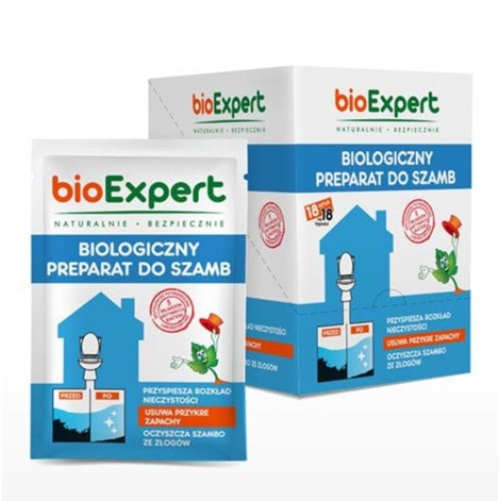 Preparat pentru fose septice, BIO EXPERT, ecologic, 25g, elimina mirosurile