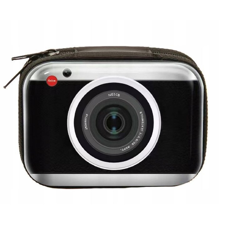 Mini carcasa foto pentru Fuji Instax Mini 12 11 40 9 8 7 EVO Link LiPlay / Polaroid Kodak Xiaomi HP ZINK, aparat de fotografiat negru