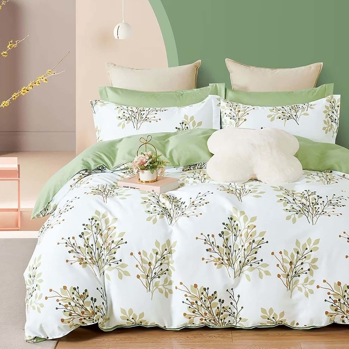 Dupla ágynemű, pamut 100% percál, 240x260 cm, 4 db, Ralex Pucioasa, PRC122