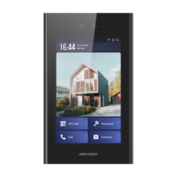 Videointerfon de exterior IP cu recunoastere faciala DS-KD9403-E6 carcasa de