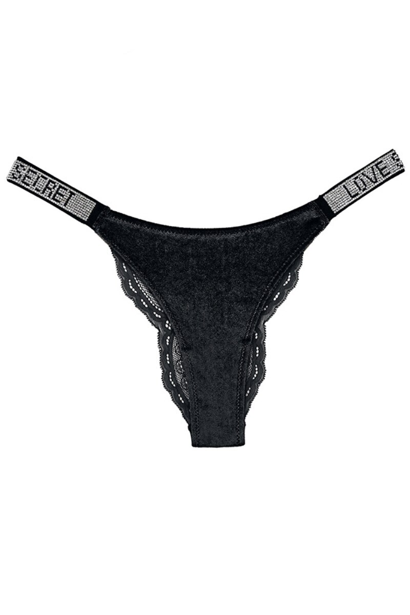 Дамски бикини, WildFashion, 232472, Найлон, Черни, L INTL - eMAG.bg