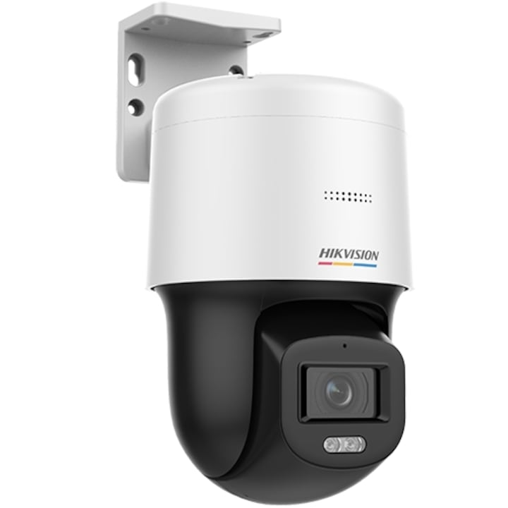 miniPT камера за наблюдение, IP, ColorVu 4MP, 4.0mm обектив, IR 30 метра, Audio, PoE, IP66, Hikvision DS-2DE2C400SCG-E(F1)