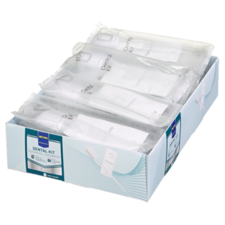 Fogkrém + fogkefe készlet, 30 db, Metro Professional