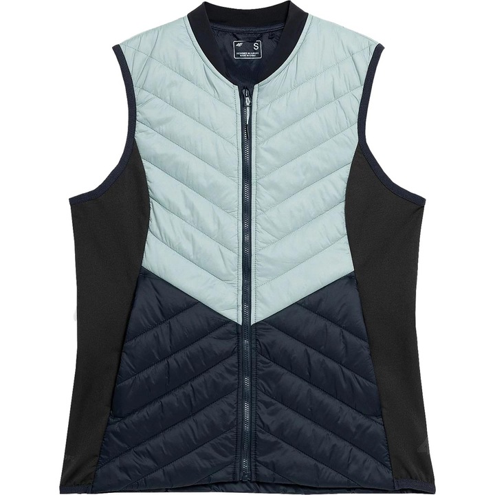 Vesta femei, 4F Ultralight, PrimaLoft, Verde/Albastru