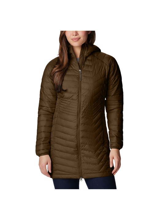 Geaca femei, Columbia Powder Lite Omni-Heat, verde masliniu, Verde
