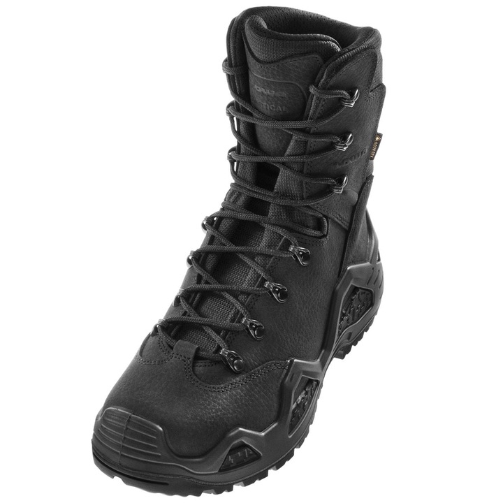 Pantofi trekking barbati, Lowa, Impermeabil, Piele naturala, Negru, 48.5 EU