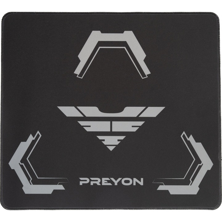 Подложка за мишка PREYON Falcon Speed M, текстилен материал, 450×400×3 мм, черен