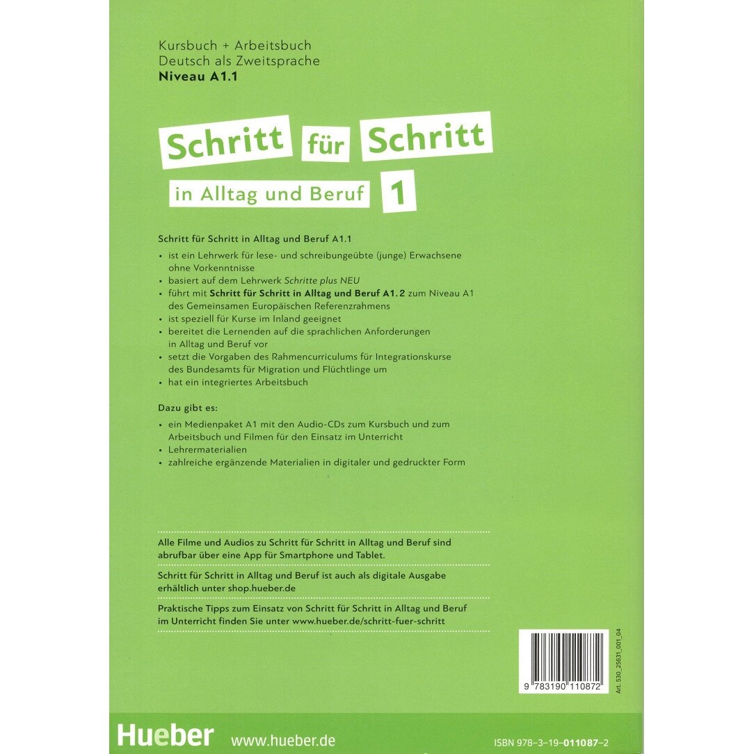 Schritt Für Schritt In Alltag Und Beruf Schritt für Schritt in Alltag und Beruf 1 Kursbuch + Arbeitsbuch