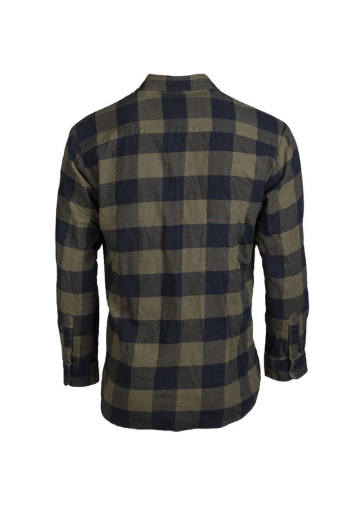 Camasa barbati MIL-TEC, Carouri, Flanel Bumbac, Negru/Olive, Negru