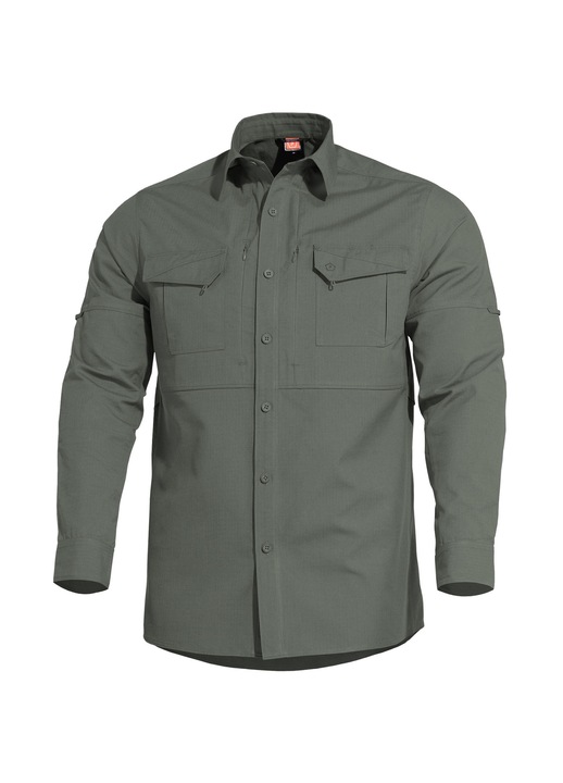 Férfi ing, Pentagon, pamut/poliészter, zöld, S