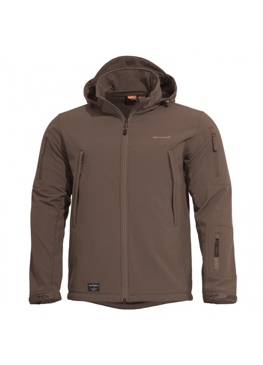 Férfi dzseki Artaxes, Pentagon, poliészter, barna, Barna