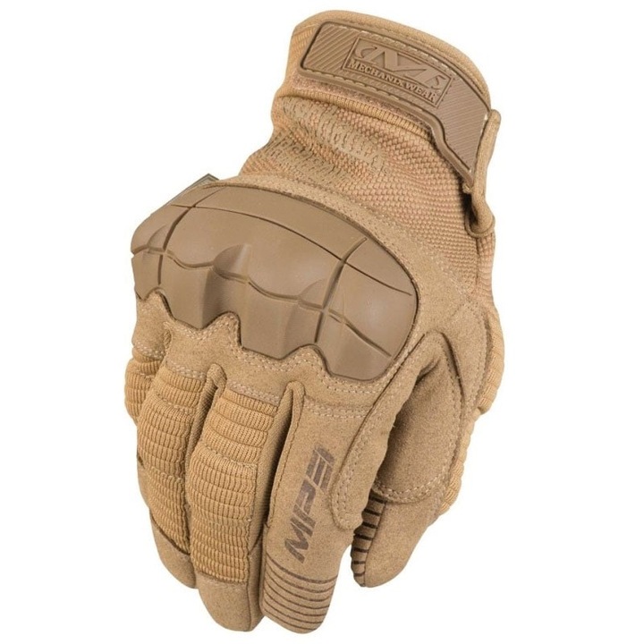 Mechanix Wear M-Pact 3 taktikai kesztyű, EVA és TPR védelem, barna, L