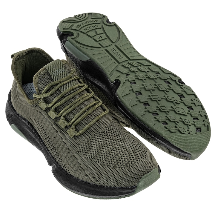 Pantofi sport Bennon, Textil, Verde