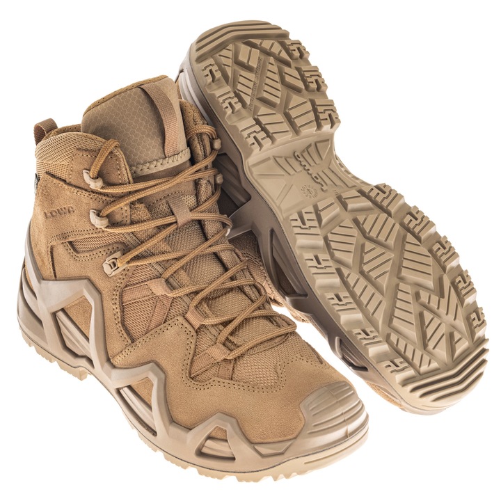 Ghete Lowa Zephyr MK2, piele intoarsa, Coyote OP, impermeabile, Lowa