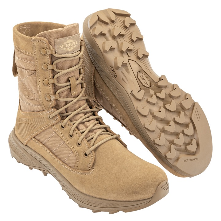Туристически обувки, Merrell, велур/текстил,, Бежов
