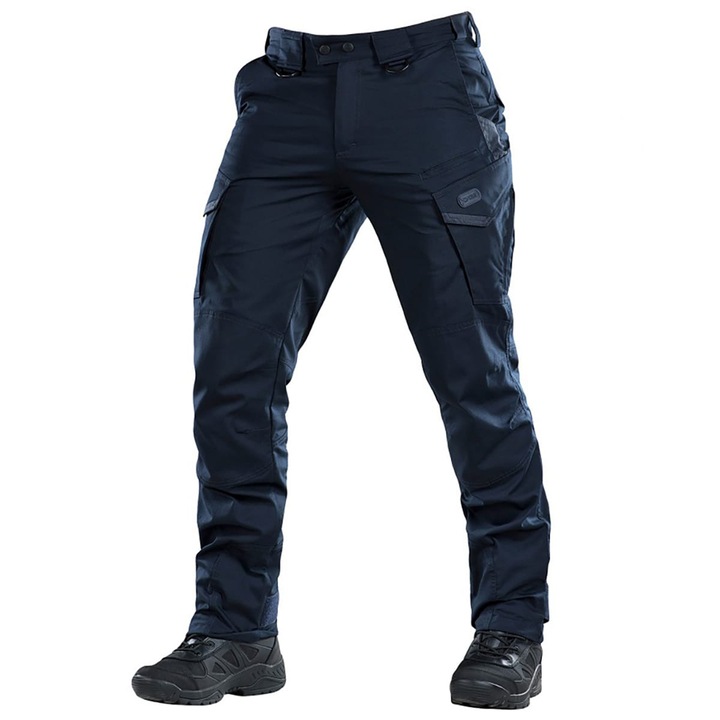 Pantaloni Tactici Aggressor, M-tac, PoliBumbac Rip-Stop, Bleumarin, 36/36