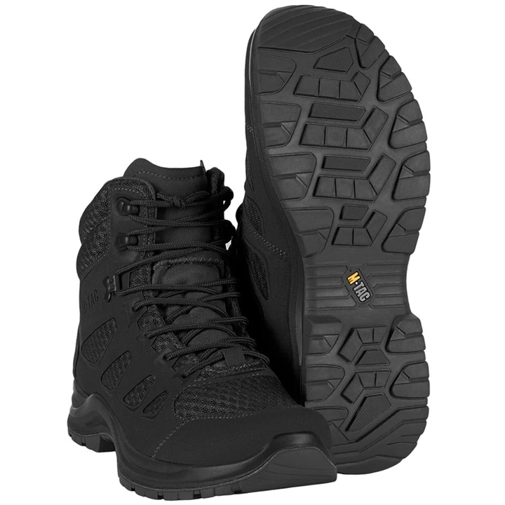 Bocanci tactici, M-Tac, Piele nabuc, Negru, 42