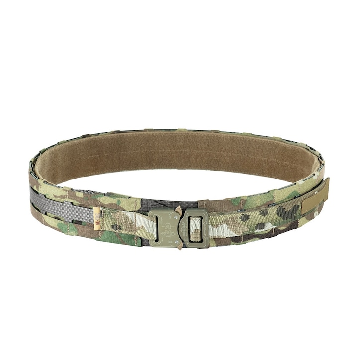 Curea tactica pentru barbati, M-Tac, Cordura, Compatibil cu sistem MOLLE, 48mm, Camuflaj, 3XL