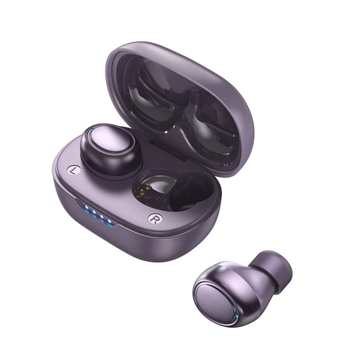 Casti Wireless X-Start Daden LY108, Bluetooth 5.2, Autonomie stand-by 180h, Alb