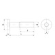Surub cu cap plat, M6x140, Locas hexagonal, Otel zincat, 20 bucati