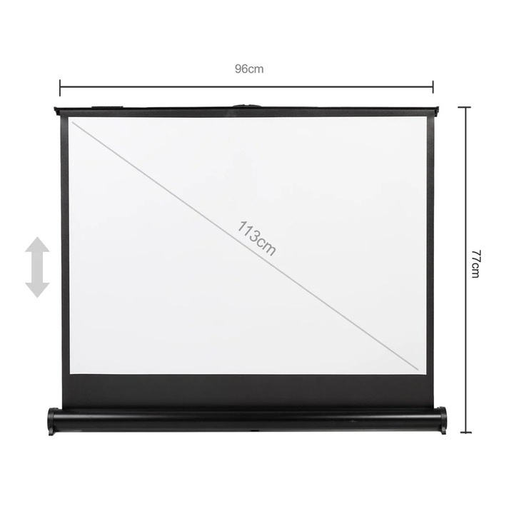 Ecran de proiectie portabil de 45'' pentru birou