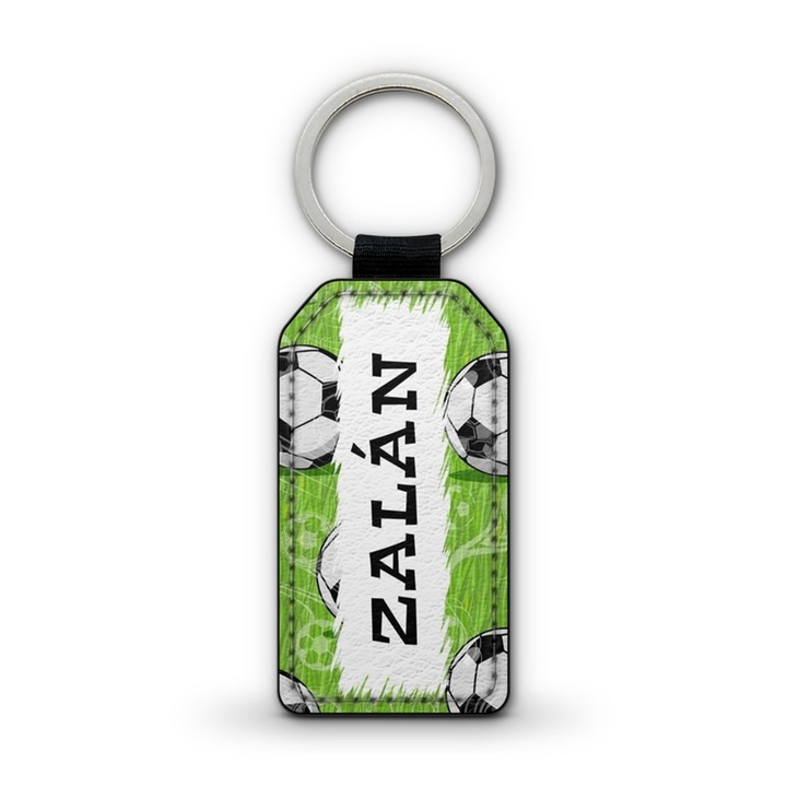 Focis 2 prémium bőr kulcstartó Zalán